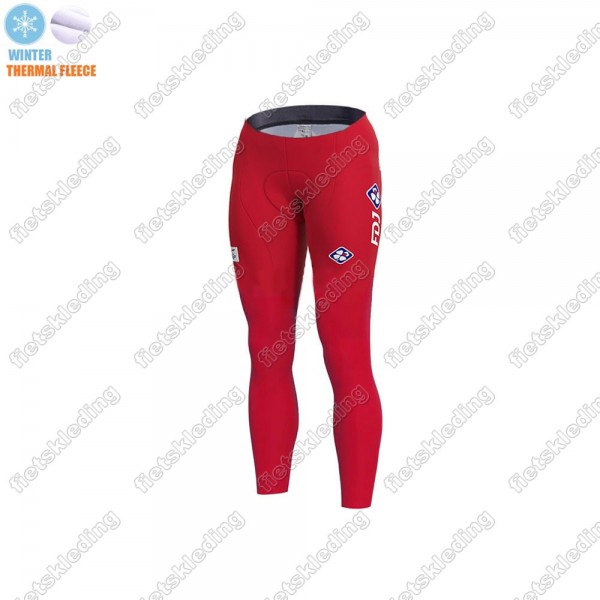 Canada FDJ Winter Thermal Fleece 2021 Lange Fietsbroeken Bib 2021399