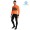 2019 Santini Svolta Orange Thermo Wielerkleding Set Wielershirts lange mouw+fietsbroek lang met AXGE176