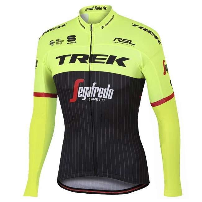 2017 Trek Pro Race Jaune Fietsshirt lange mouw 2589 2017 Trek Pro Race Jaune Fietsshirt lange mouw 2589