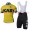 2016 KAS jaune fluo Fietskleding Fietsshirt Korte+Korte Fietsbroeken Bib 201717115