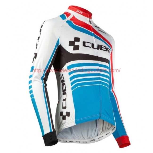 2016 Cube Teamline wit-Blauw Fietsshirt lange mouw 201717084 2016 Cube Teamline wit-Blauw Fietsshirt lange mouw 201717084