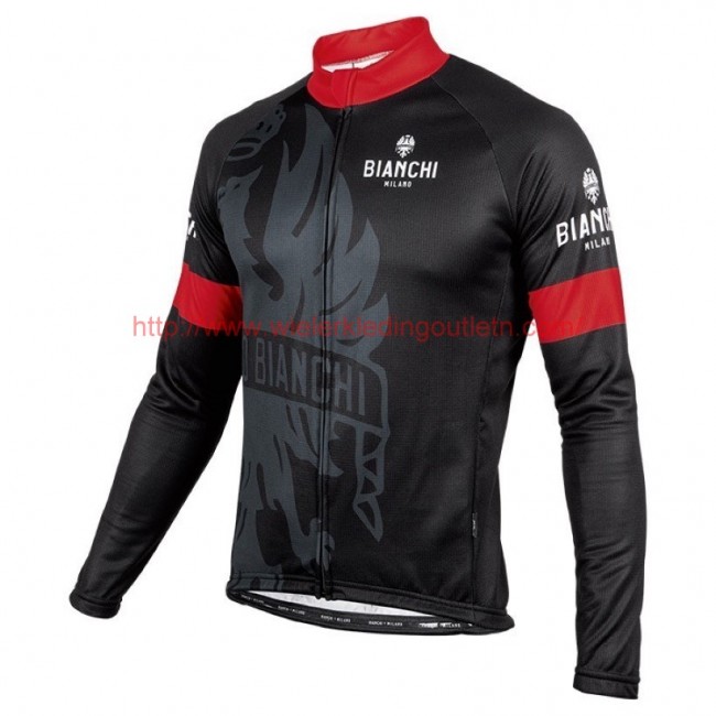 2016 Bianchi Milano Sorisole zwart-rood Wielerkleding Wielershirt lange mouw 213530 2016 Bianchi Milano Sorisole zwart-rood Wielerkleding Wielershirt lange mouw 213530