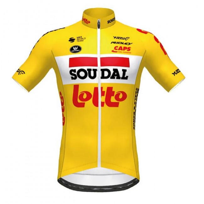 Lotto Soudal 2020 TdF Fietsshirt Korte Mouw Geel RWEHT Lotto Soudal 2020 TdF Fietsshirt Korte Mouw Geel RWEHT