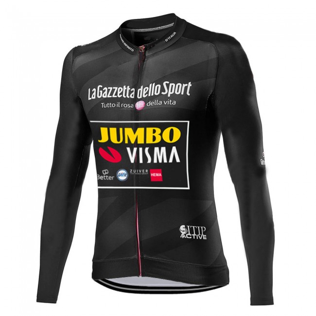Giro D-italia Jumbo Visma 2021 Fietskleding Fietsshirt Lange Mouw 2021047 Giro D-italia Jumbo Visma 2021 Fietskleding Fietsshirt Lange Mouw 2021047