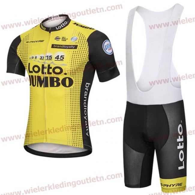 2018 Lotto Jumbo Wielerkleding Set Wielershirt Korte Mouw+Fiets Koersbroek A2018907 2018 Lotto Jumbo Wielerkleding Set Wielershirt Korte Mouw+Fiets Koersbroek A2018907