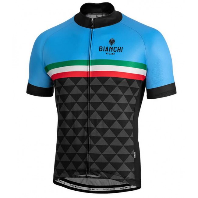 BIANCHI MILANO Codigoro blue Fietsshirt korte mouw 190224051 BIANCHI MILANO Codigoro blue Fietsshirt korte mouw 190224051