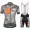 Cipollini Prestige Camo Grijs oranje Wielerkleding Set Fietsshirt Korte Mouw+Fiets Koersbroek 18C10289