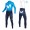 2018 Movistar Profteam blauw winterset Wielerkleding Set Wielershirts lange mouw+fietsbroek lang met zeem u9S4r