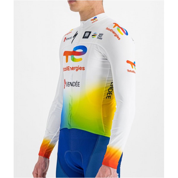 Team TotalEnergies 2022 wielershirt lange mouw professioneel wielerteam Team TotalEnergies 2022 wielershirt lange mouw professioneel wielerteam