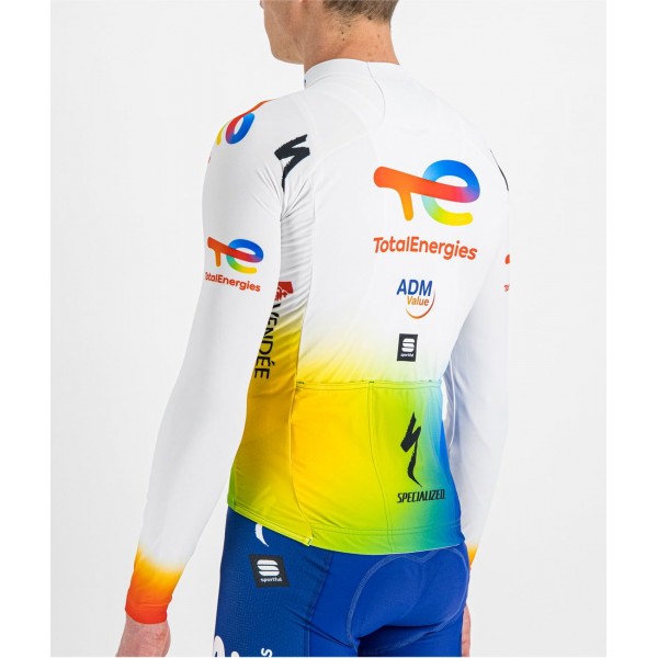 Team TotalEnergies 2022 wielershirt lange mouw professioneel wielerteam Team TotalEnergies 2022 wielershirt lange mouw professioneel wielerteam